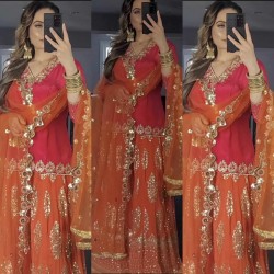 Punjabi sharara Palazzo suit